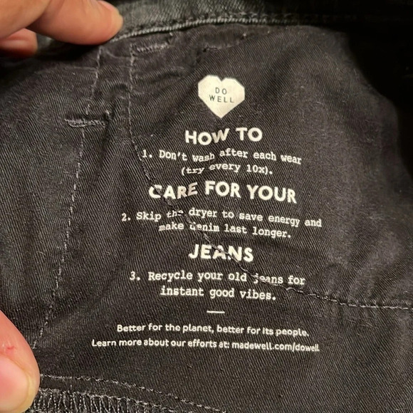 Madewell Women’s Black Roadtripper Jeans, Size 24 - Picture 6 of 8